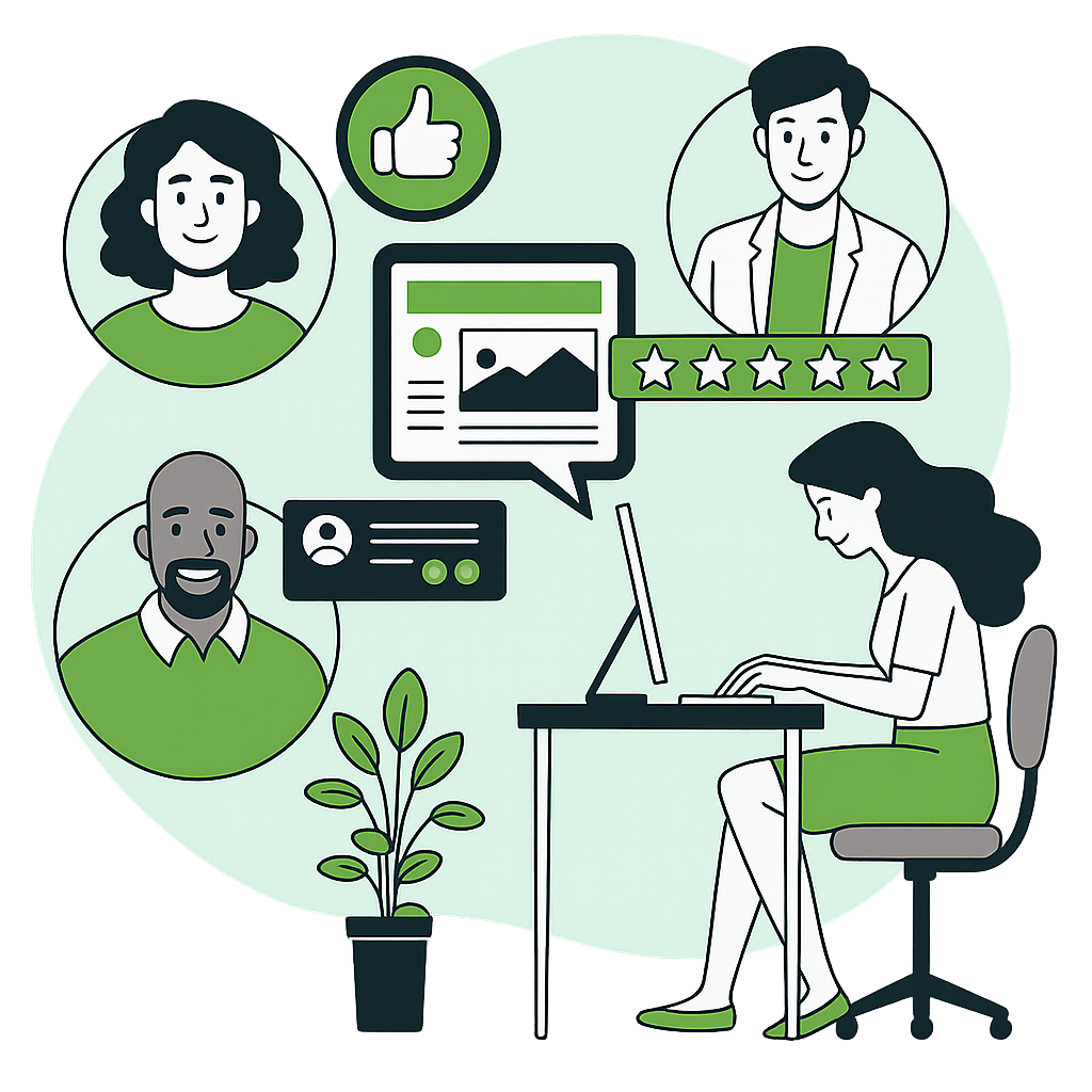 Ilustração do cadastro